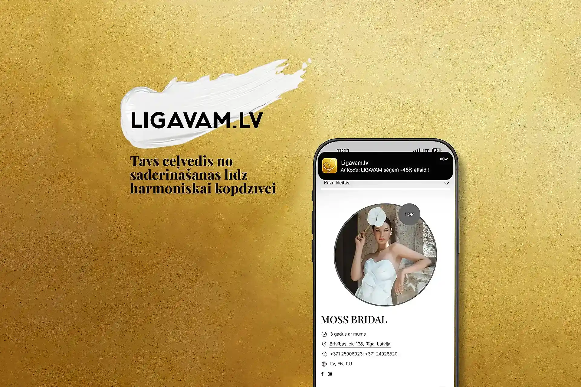 Tas ir noticis – pirmo reizi Latvijā kāzu un kopdzīves aplikācija LIGAVAM!