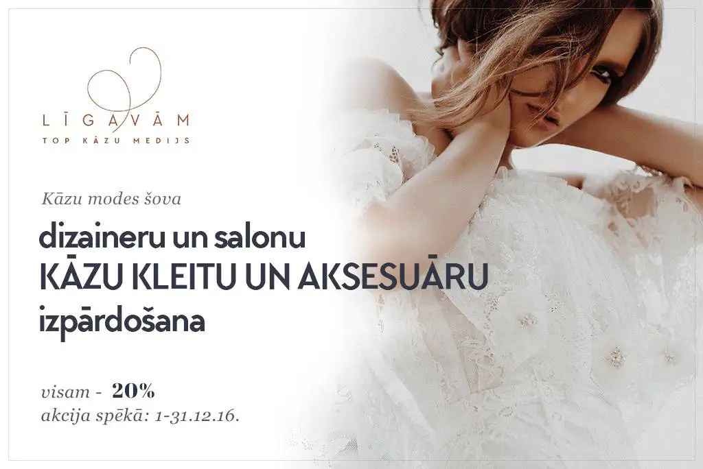 KĀZU KLEITU UN AKSESUĀRU IZPĀRDOŠANA. VISAM – 20%