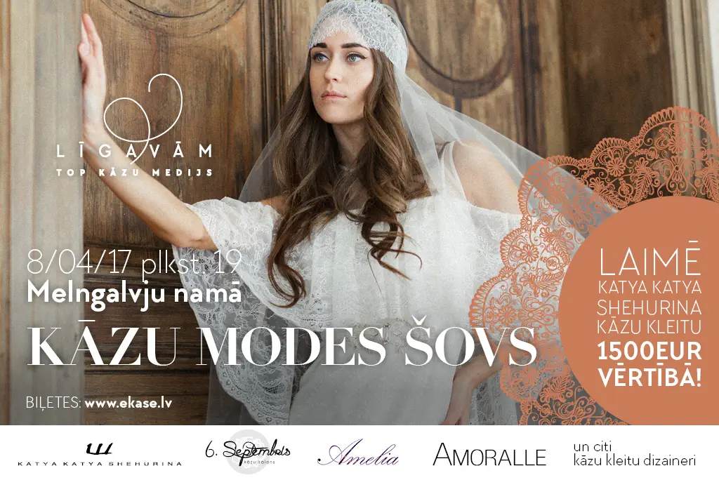 LĪGAVĀM PIEDĀVĀ – KĀZU MODES ŠOVS MELNGALVJU NAMĀ 8.APRĪLĪ!