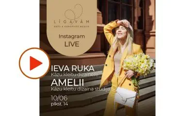 KĀZU KLEITU DIZAINERE IEVA RUKA / AMELII – INSTAGRAM LIVE ATSKATS